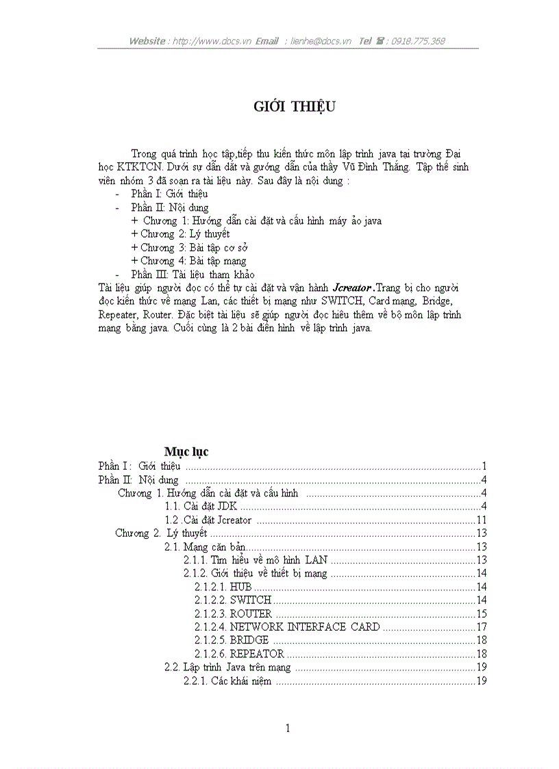 image for page Lập trình Java trên mạng