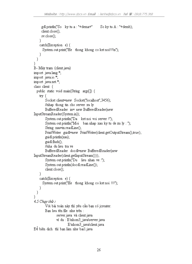 image for page Lập trình Java trên mạng