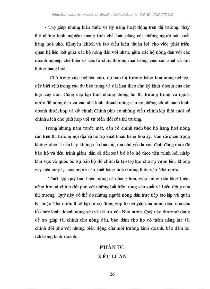 image for page Thực trạng và giải pháp cho vấn đề tiêu thụ nông sản ở Việt nam
