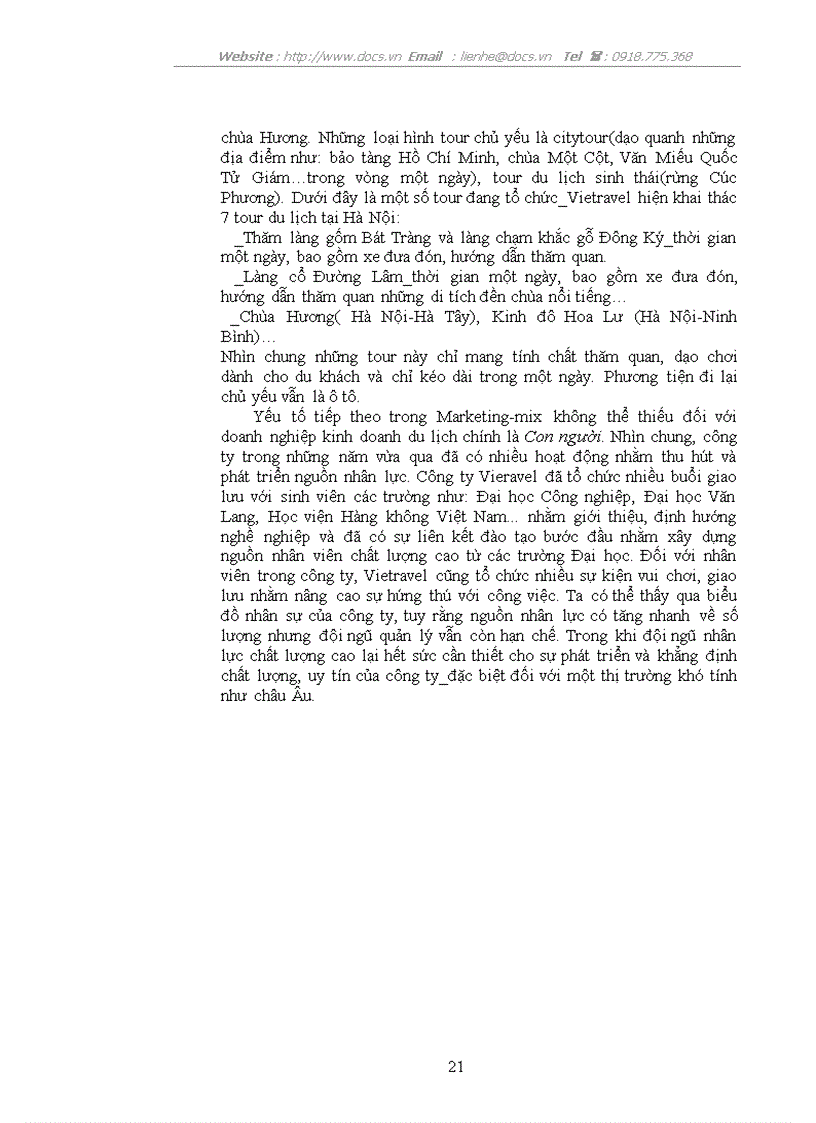 image for page Giải pháp Marketing nhằm thu hút du khách của công ty Vietravel