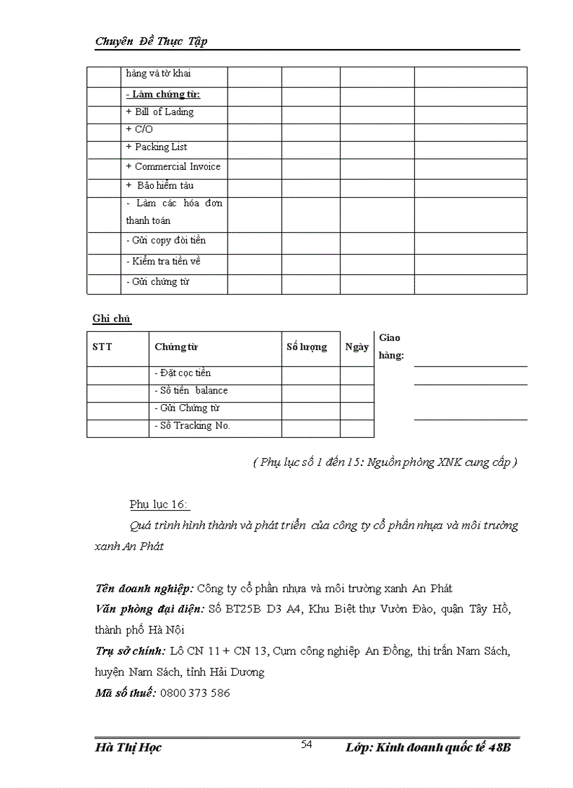 image for page Hoàn thiện quy trình tổ chức thực hiện hợp đồng xuất khẩu tại công ty cổ phần nhựa và môi trường xanh An Phát