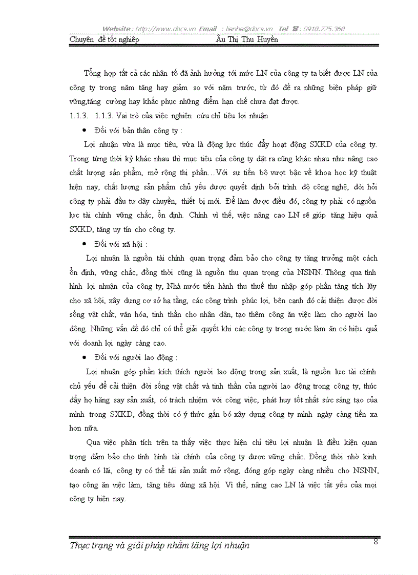 image for page Thực trạng và giải pháp nhằm làm tăng lợi nhuận của công ty Cổ phần tư vấn đầu tư Xây Dựng Việt Nam