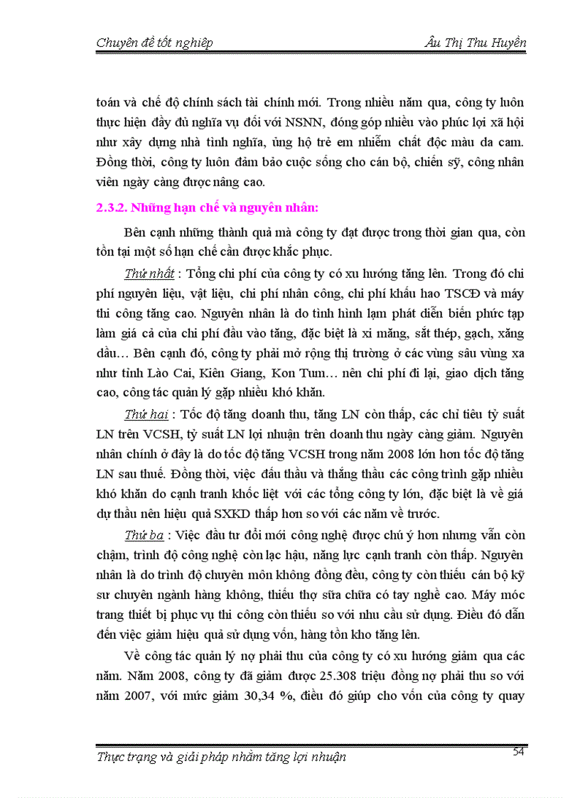 image for page Thực trạng và giải pháp nhằm làm tăng lợi nhuận của công ty Cổ phần tư vấn đầu tư Xây Dựng Việt Nam