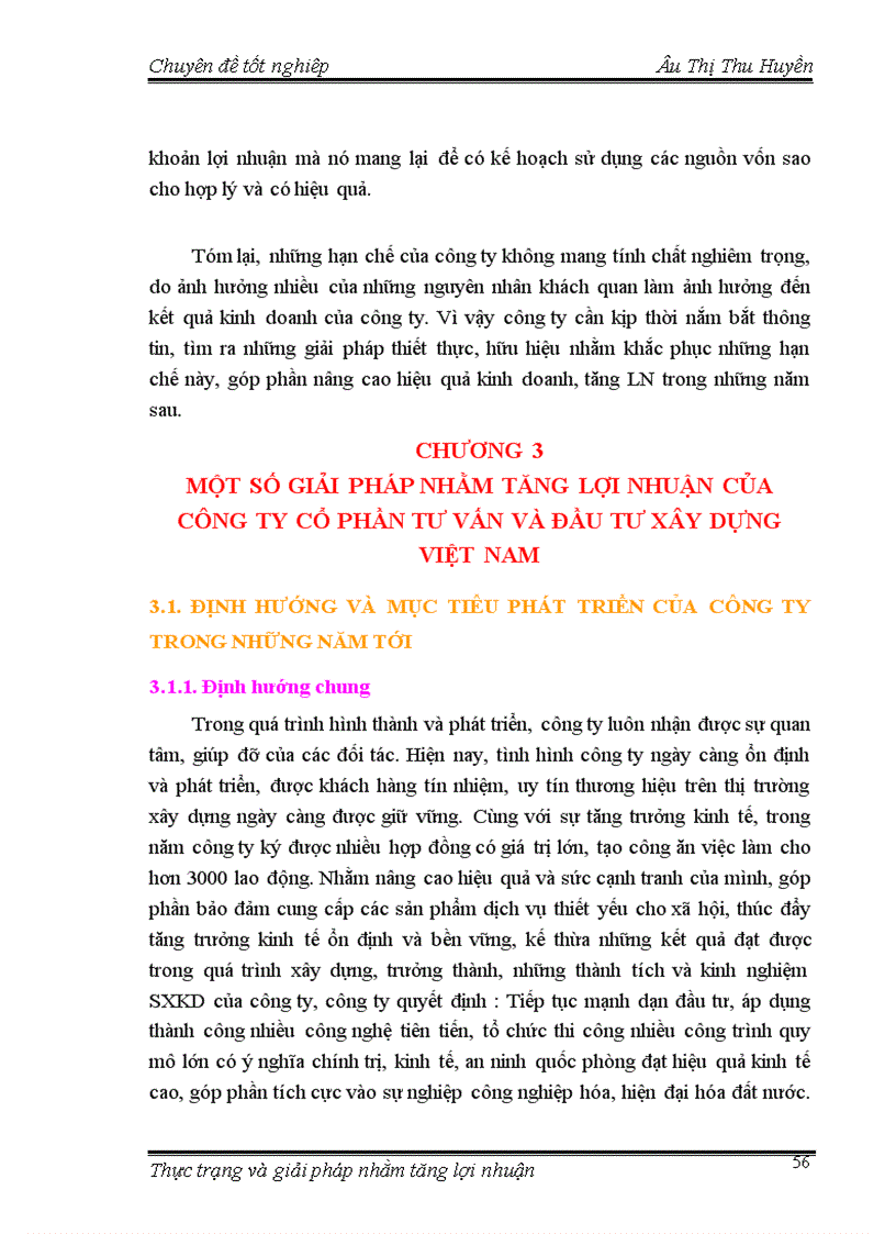 image for page Thực trạng và giải pháp nhằm làm tăng lợi nhuận của công ty Cổ phần tư vấn đầu tư Xây Dựng Việt Nam
