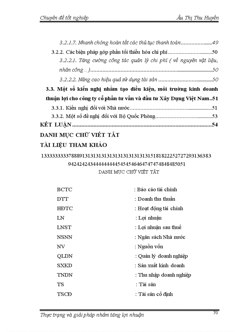 image for page Thực trạng và giải pháp nhằm làm tăng lợi nhuận của công ty Cổ phần tư vấn đầu tư Xây Dựng Việt Nam