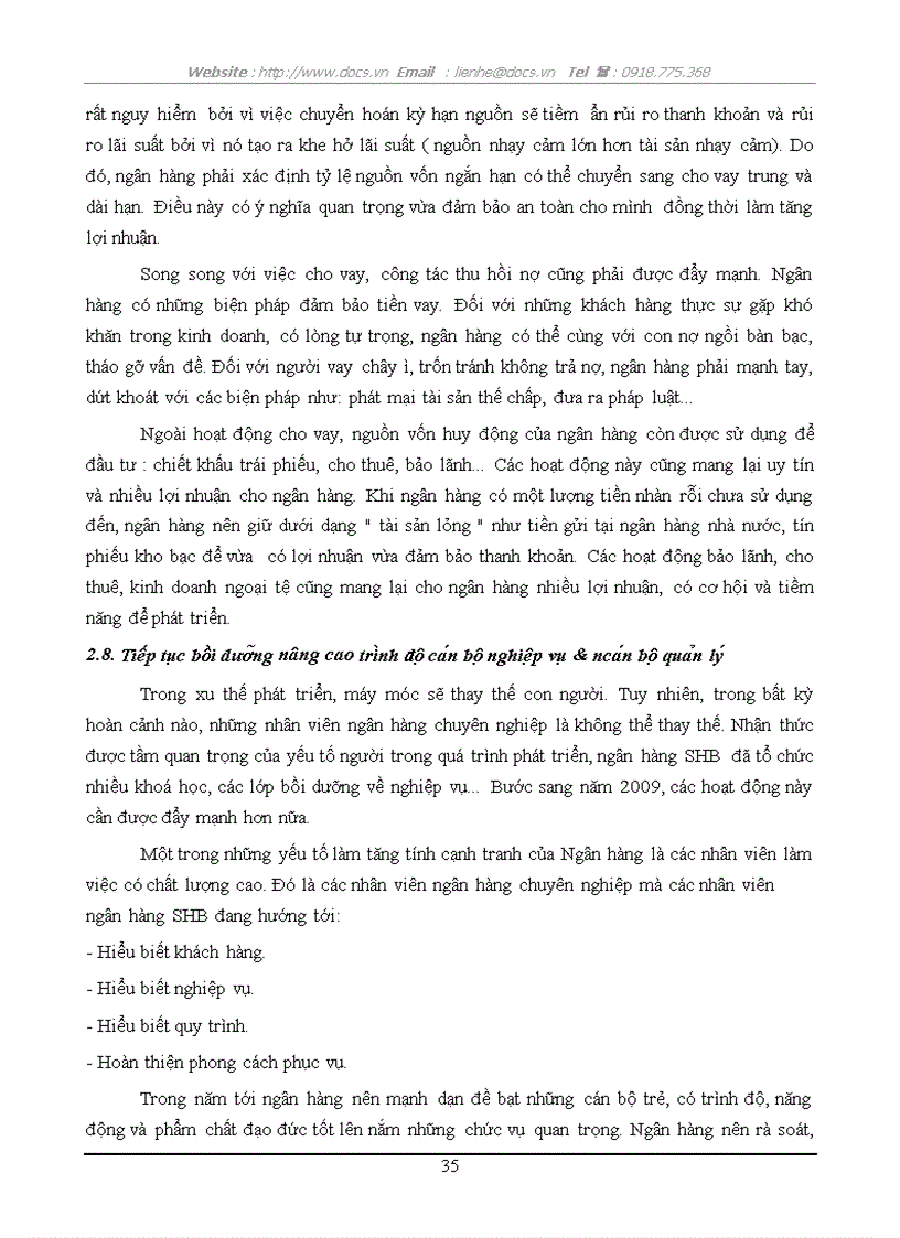 image for page Giải pháp nâng cao hiệu quả huy động vốn của ngân hàng thương mại cổ phần Sài Gòn Hà Nội SHB
