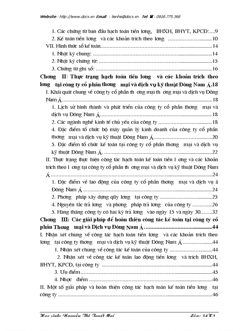 image for page Kế toán tiền lương và các khoản trích theo lương tại Công ty cổ phần Thương Mại và dịch vụ kỹ thuật Đông Nam á