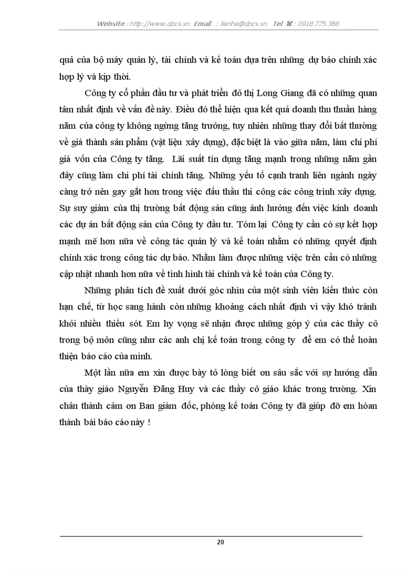 image for page Công tác hạch toán kế toán tại công ty Cổ phần đầu tư và phát triển đô thị Long Giang