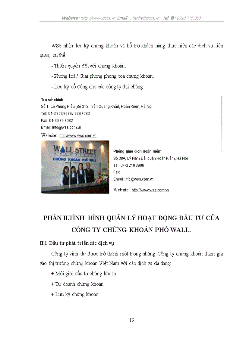 image for page Công ty cổ phần chứng khoán Phố Wall