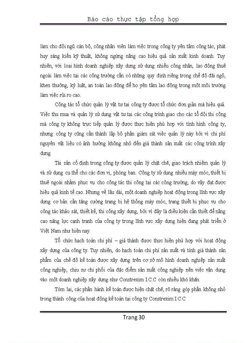 image for page Báo cáo thực tập tổng hợp tại công ty cổ phần đầu tư và tư vấn xây dựng constrexim