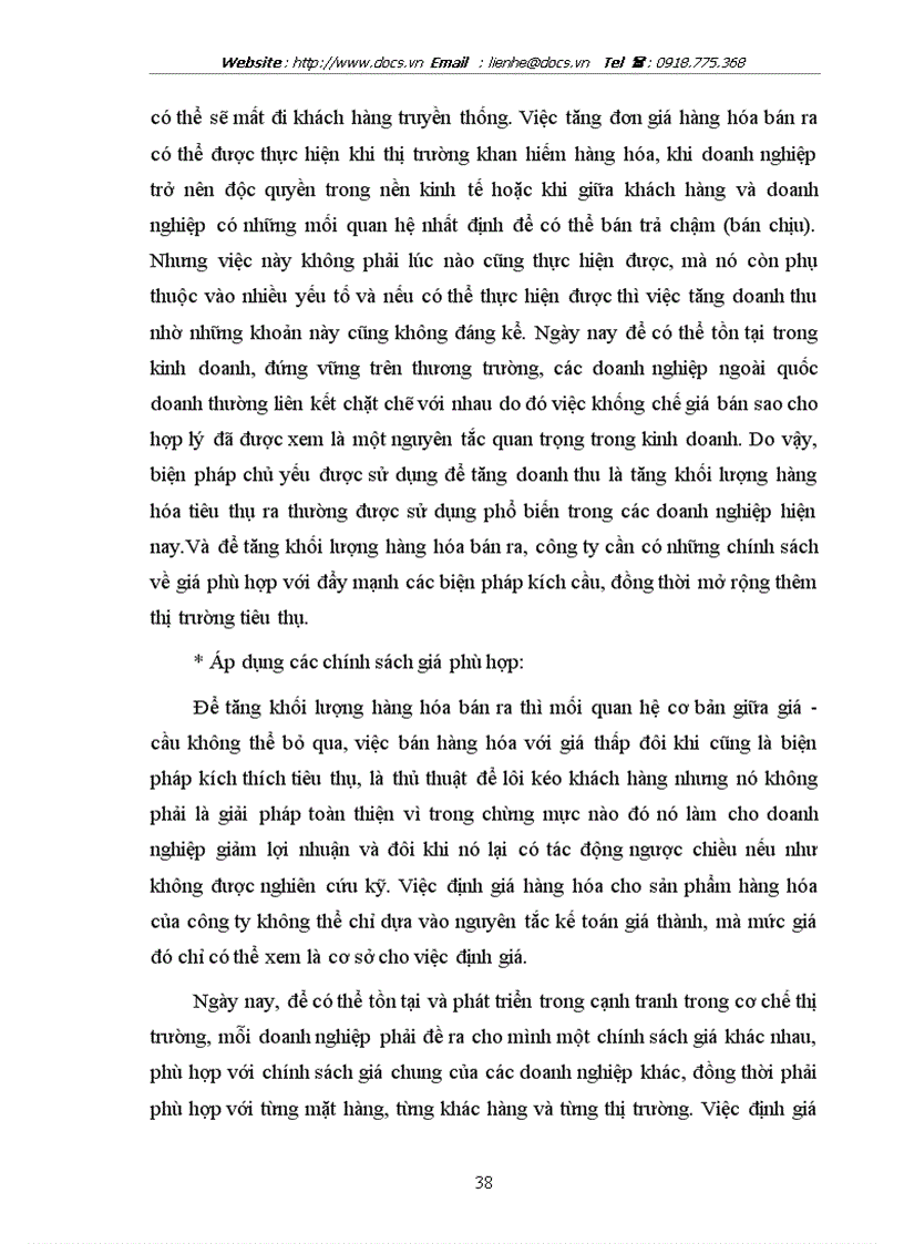 image for page Phân tích tình hình lợi nhuận tại Công ty CP Thương mại và tổng hợp I Hà Tây