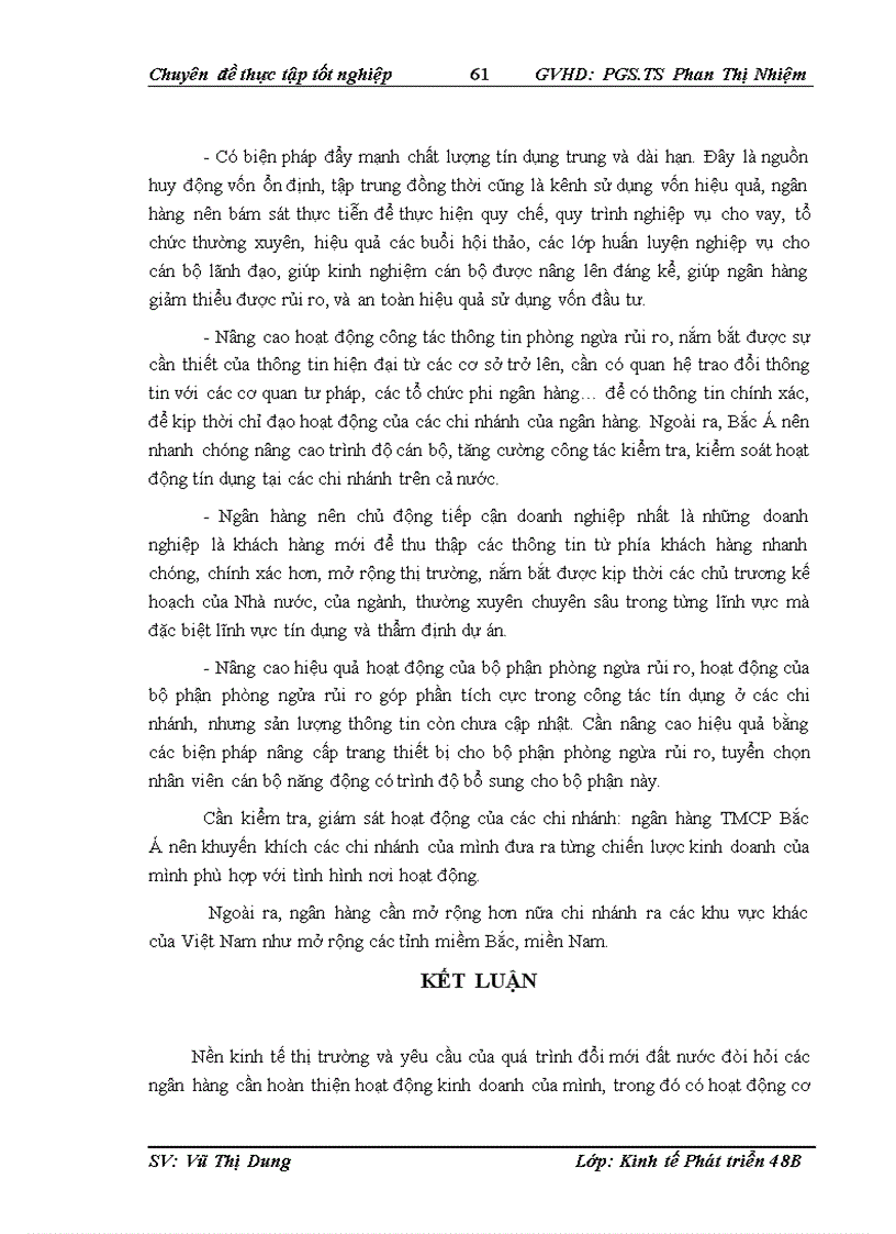 image for page Giải pháp nâng cao chất lượng tín dụng tại ngân hàng thương mại cổ phần Bắc Á