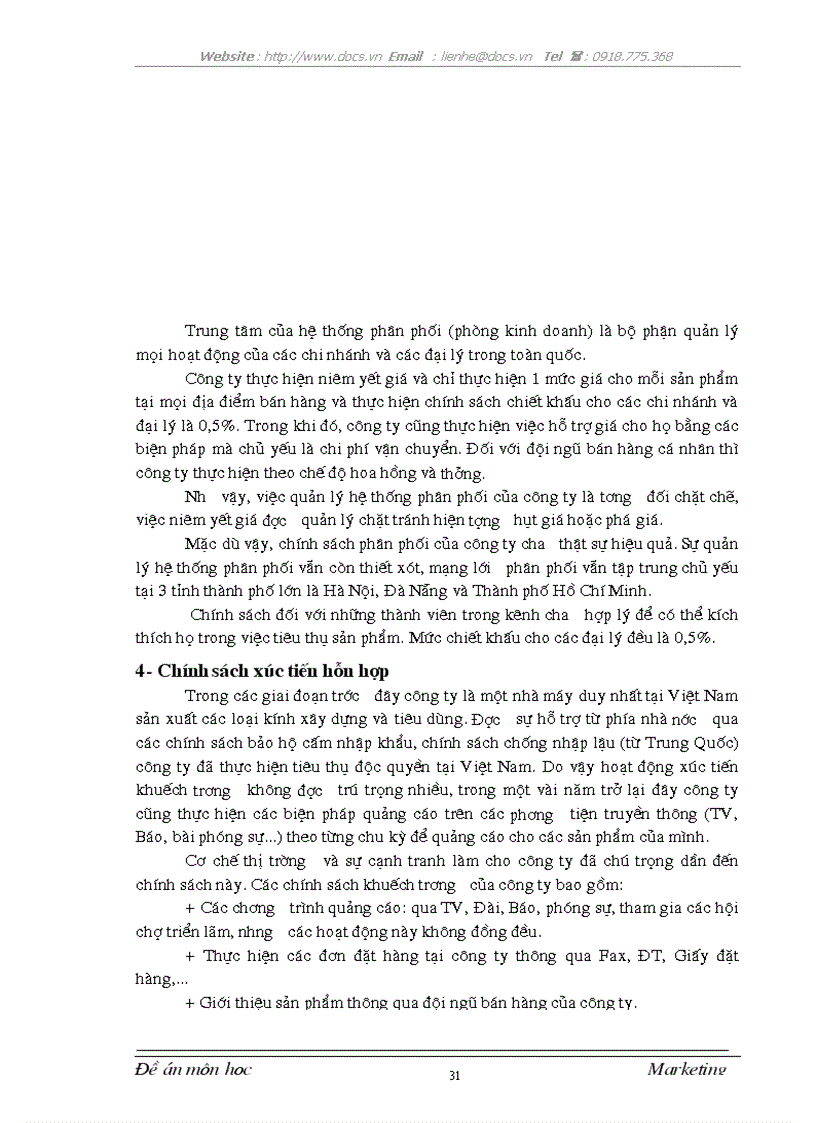 image for page Một số giải pháp Marketing mix đối với việc mở rộng và phái triển thị trường tại công ty kính Viglacera Đáp Cầu