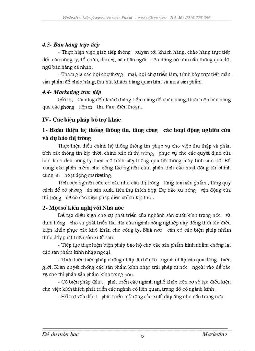 image for page Một số giải pháp Marketing mix đối với việc mở rộng và phái triển thị trường tại công ty kính Viglacera Đáp Cầu