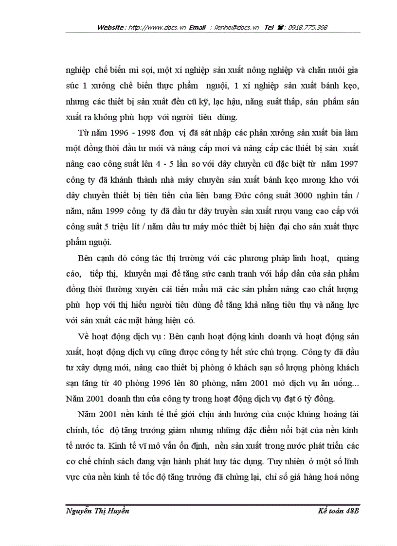 image for page Hoàn thiện kế toán doanh thu chi phí xác định kết quả kinh doanh tại công ty thực phẩm miền Bắc