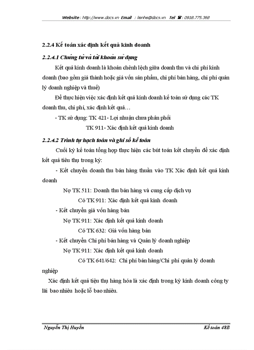 image for page Hoàn thiện kế toán doanh thu chi phí xác định kết quả kinh doanh tại công ty thực phẩm miền Bắc