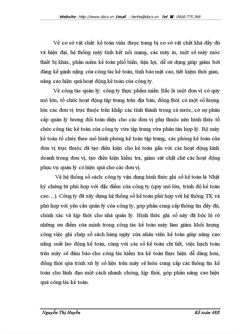 image for page Hoàn thiện kế toán doanh thu chi phí xác định kết quả kinh doanh tại công ty thực phẩm miền Bắc