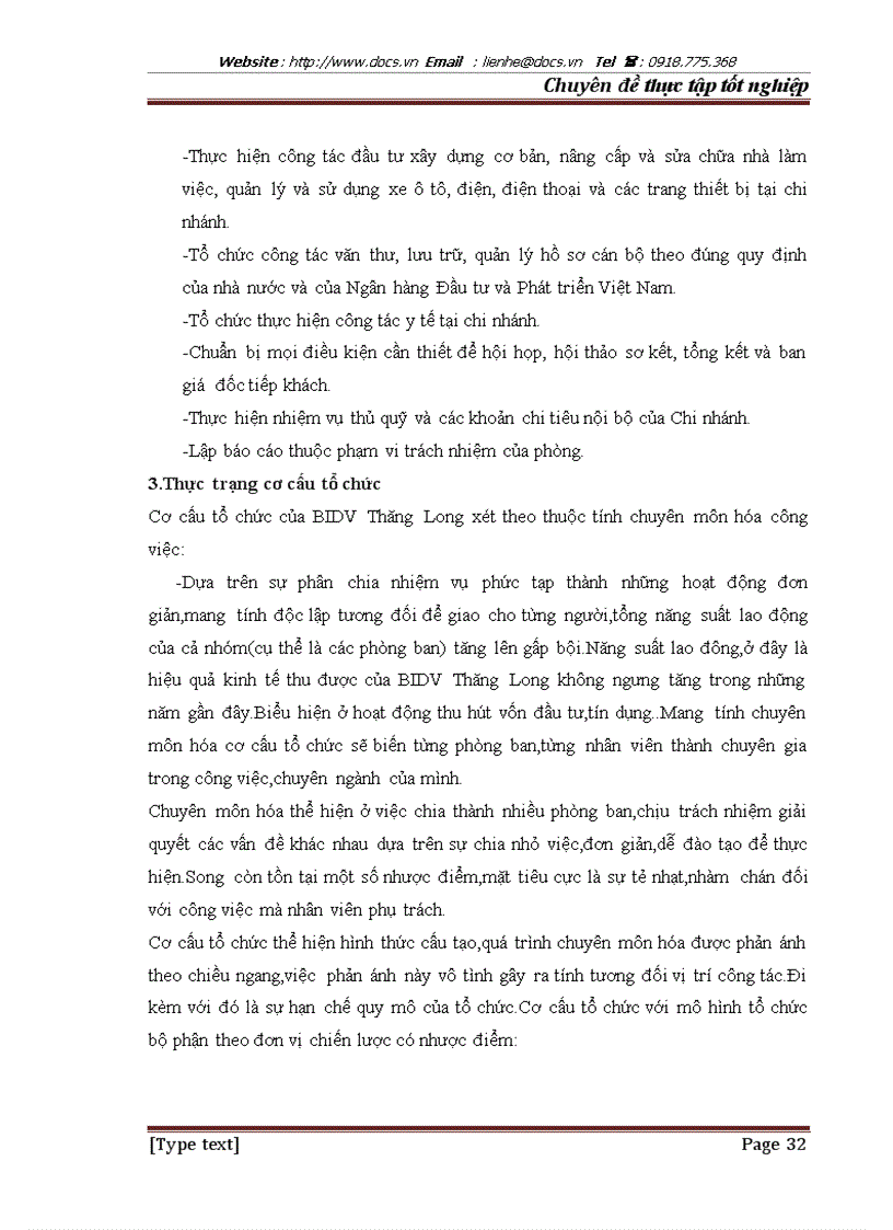 image for page Đề xuất cơ cấu tổ chức mới của chi nhánh Ngân hàng Đầu Tư và Phát triển Thăng Long