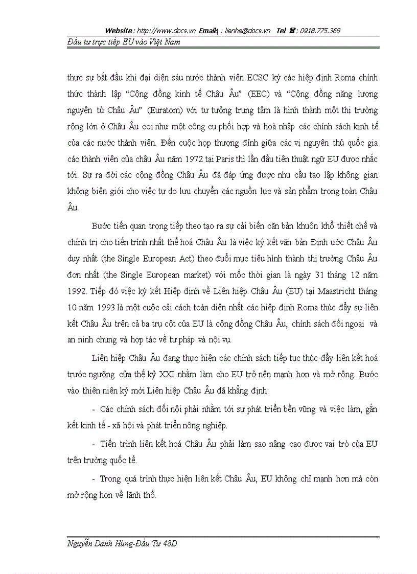 image for page Tình hình thu hút đầu tư trực tiếp của eu vào việt nam