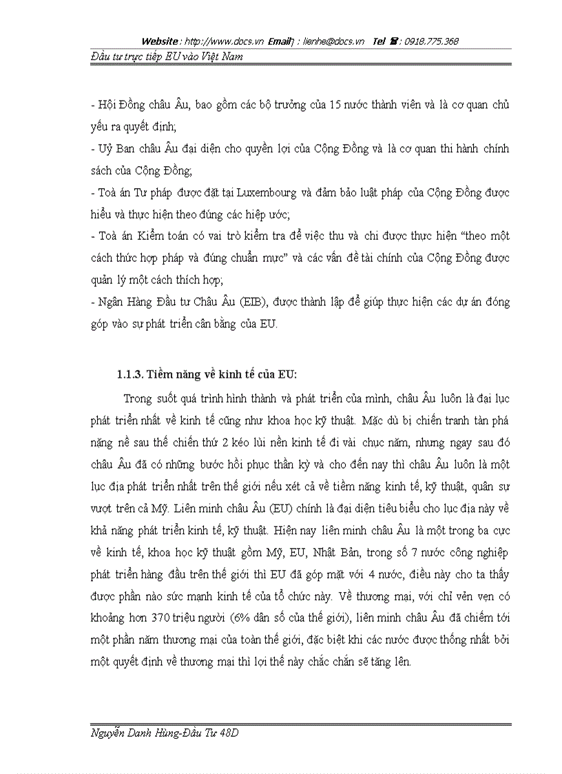 image for page Tình hình thu hút đầu tư trực tiếp của eu vào việt nam