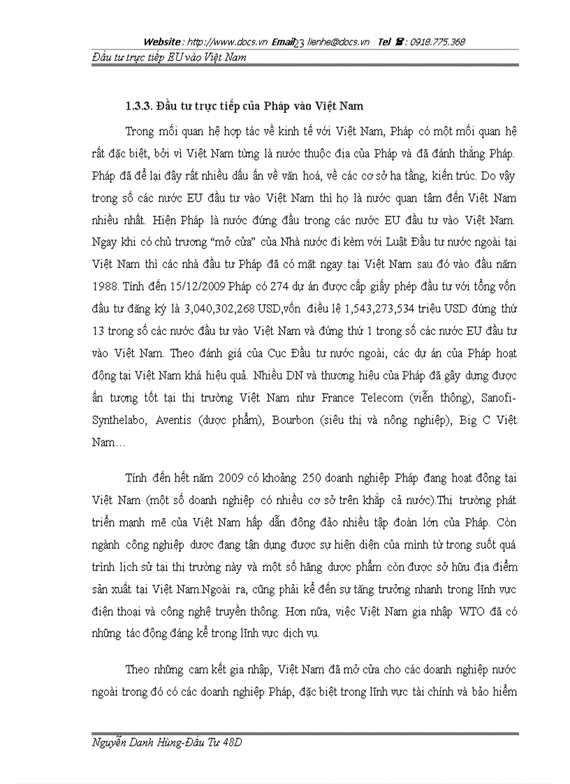 image for page Tình hình thu hút đầu tư trực tiếp của eu vào việt nam