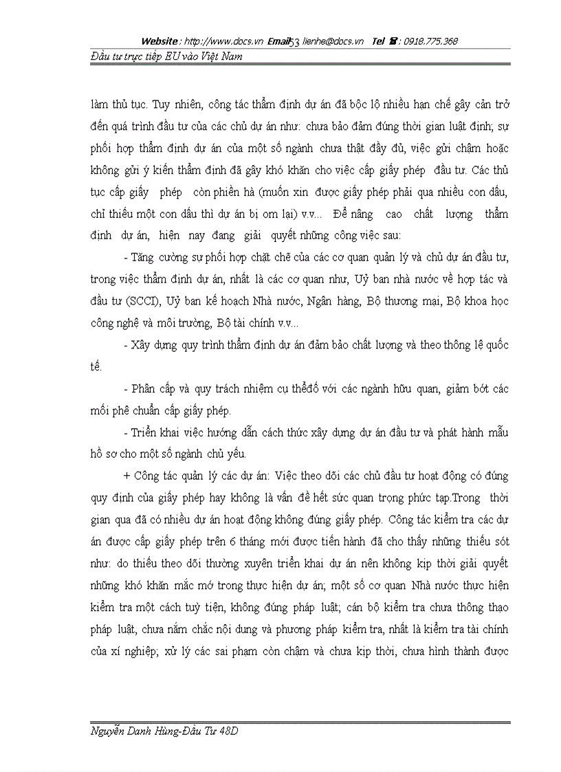 image for page Tình hình thu hút đầu tư trực tiếp của eu vào việt nam