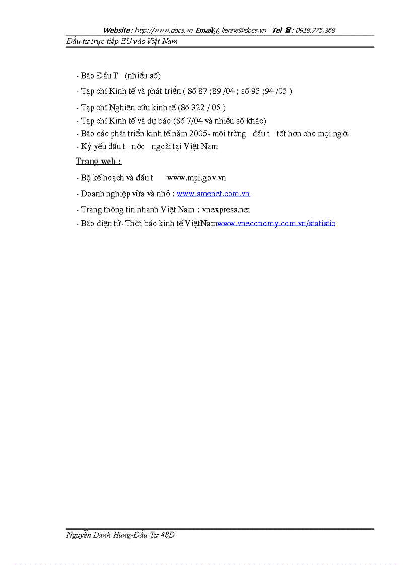 image for page Tình hình thu hút đầu tư trực tiếp của eu vào việt nam
