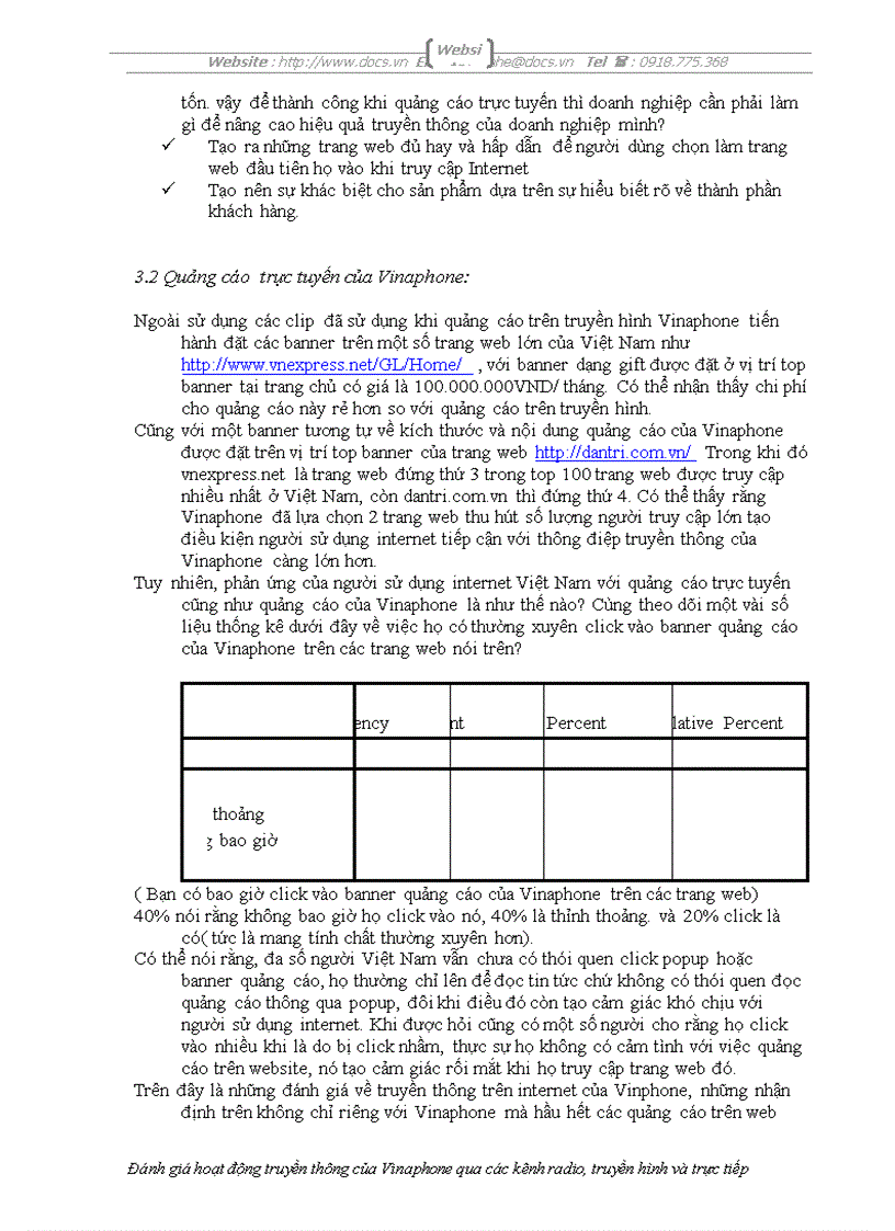 image for page Tính hiệu quả hoạt động truyền thông của Vinaphone qua các kênh radio truyền hình và trực tuyến