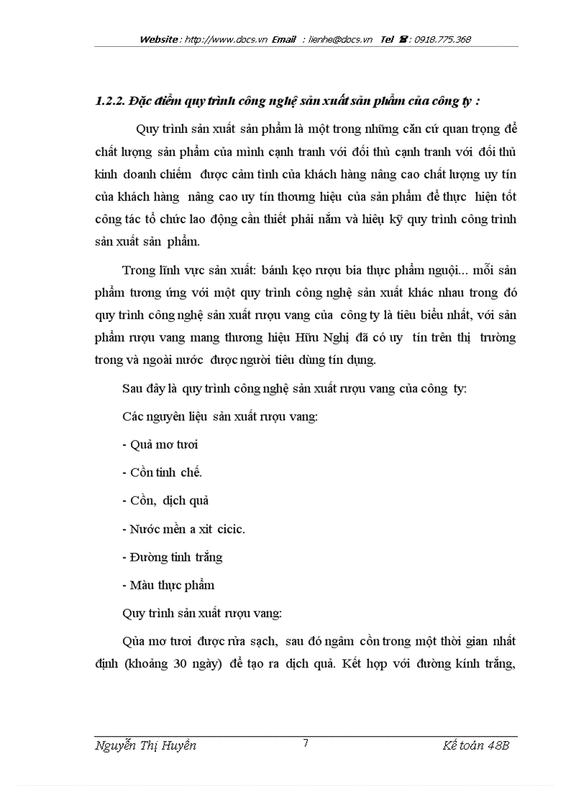 image for page Tổng quan về đặc điểm kinh tế kỹ thuật và tổ chức bộ máy quản lí hoạt động sản xuất kinh doanh của công ty thực phẩm miền bắc