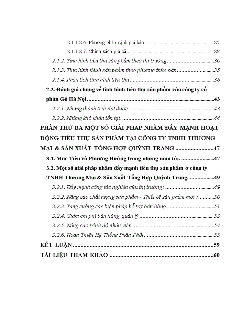 image for page Tiêu thụ sản phẩm tại Công ty TNHH Thương Mại Sản Xuất Tổng Hợp Quỳnh Trang