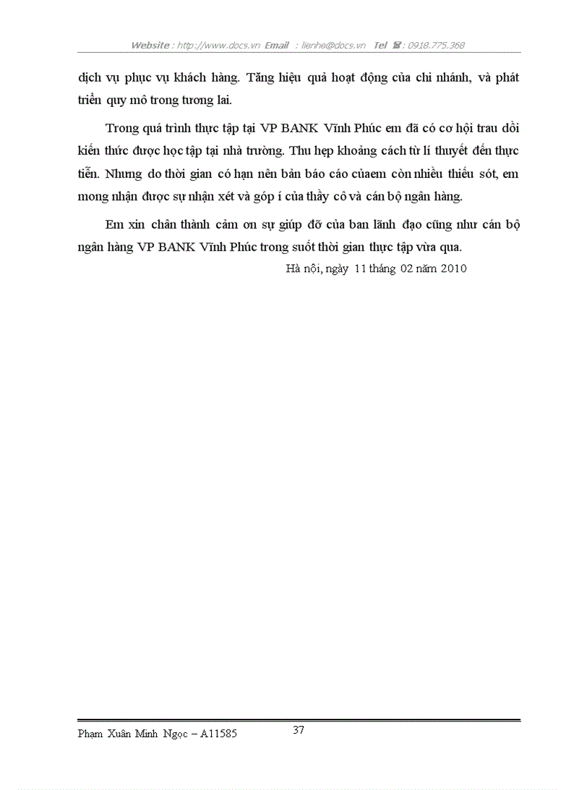 image for page Thực trạng hoạt động sản xuất kinh doanh VP BANK Vĩnh Phúc