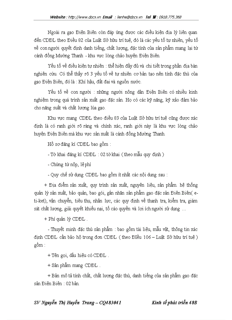 image for page Xây dựng thương hiệu cho gạo đặc sản Điện Biên theo hình thức chỉ dẫn địa lý