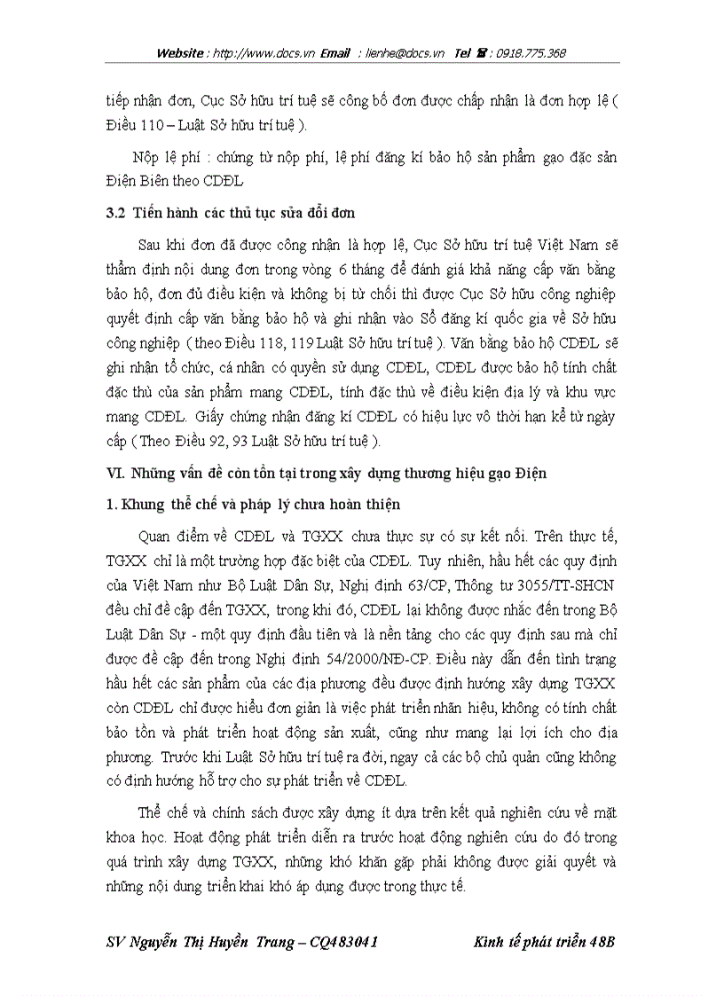 image for page Xây dựng thương hiệu cho gạo đặc sản Điện Biên theo hình thức chỉ dẫn địa lý