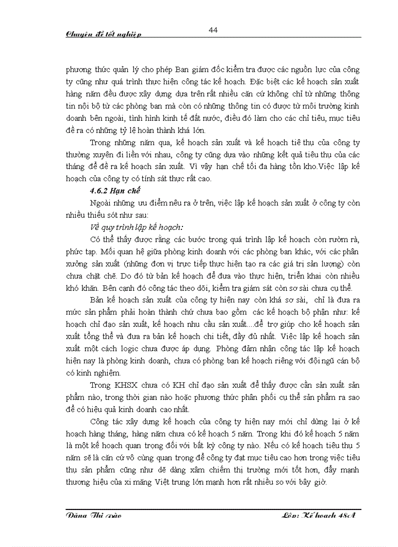 image for page Giải pháp hoàn thiện công tác lập kế hoạch sản xuất ở công ty CP xi măng Việt Trung