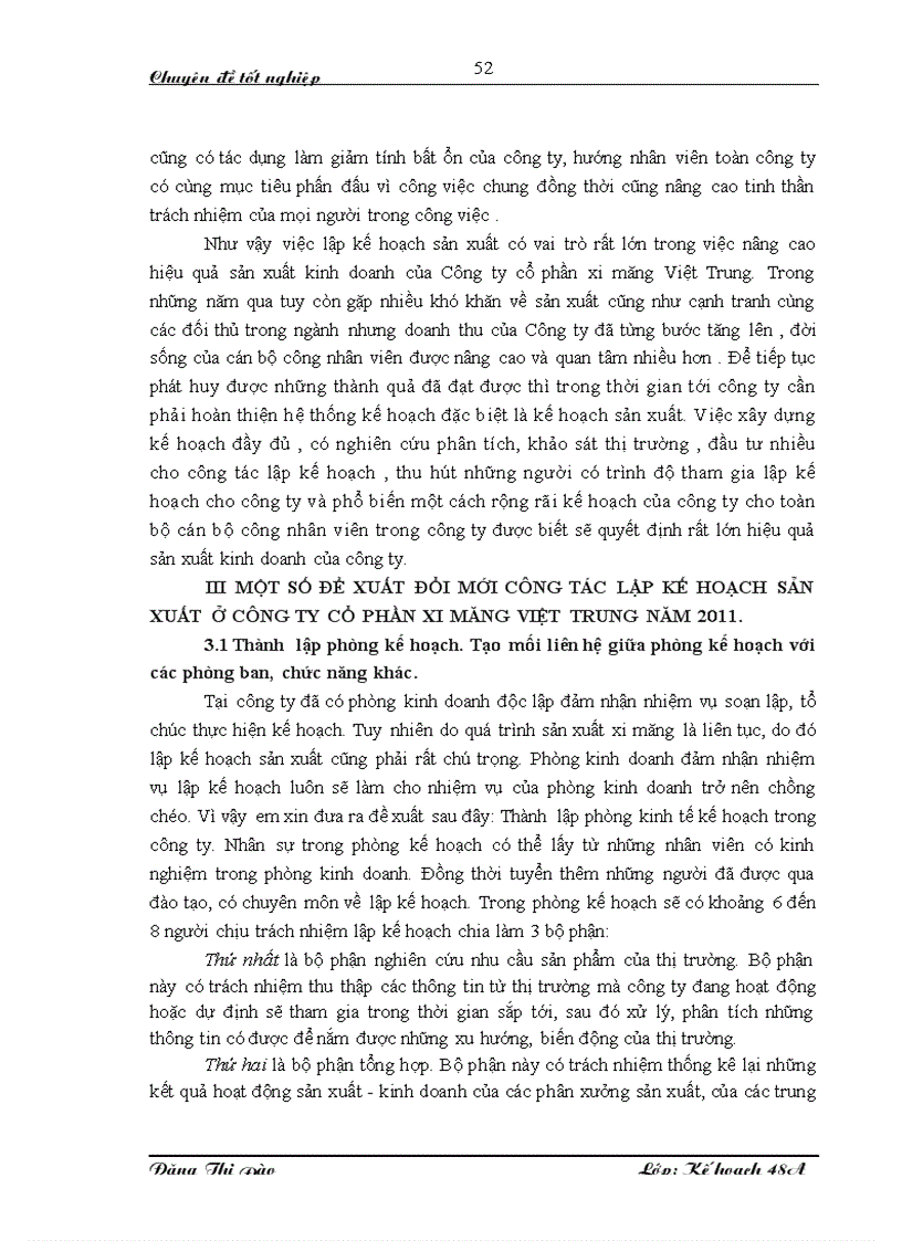 image for page Giải pháp hoàn thiện công tác lập kế hoạch sản xuất ở công ty CP xi măng Việt Trung