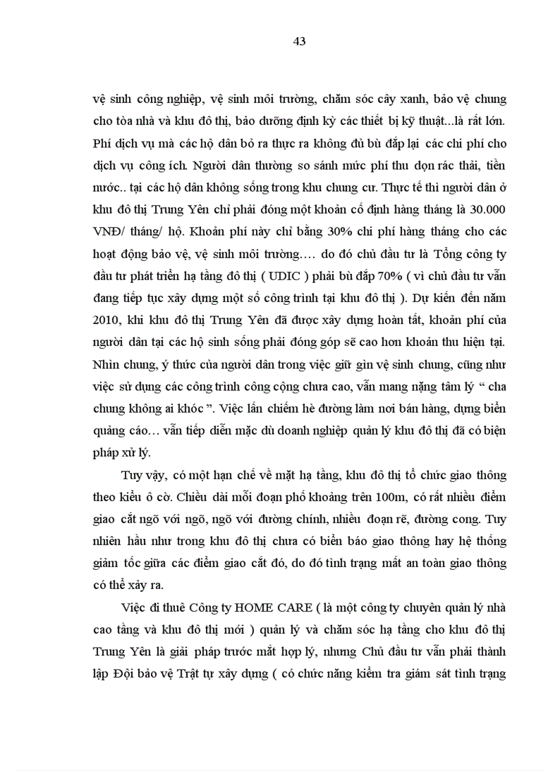 image for page Quản lý cơ sở hạ tầng khu đô thị mới Trung Yên