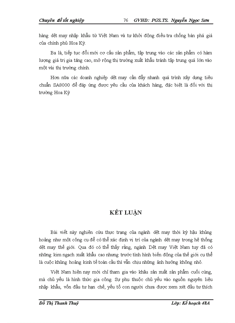 image for page Giải pháp thúc đẩy xuất khẩu dệt may Việt Nam thời kỳ hậu khủng hoảng