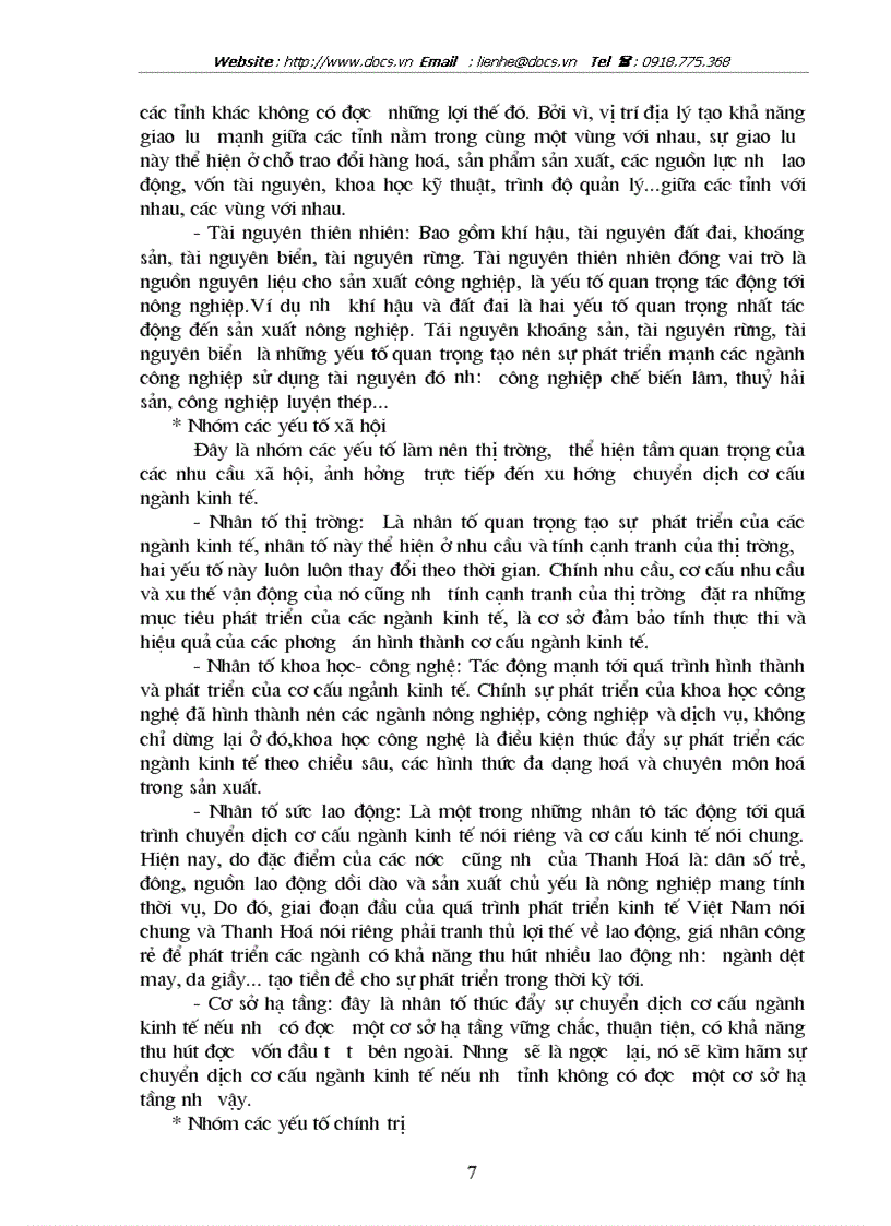 image for page Chuyển dịch cơ cấu ngành kinh tế tỉnh Thanh Hoá trong thời kỳ 1996 đến 2002