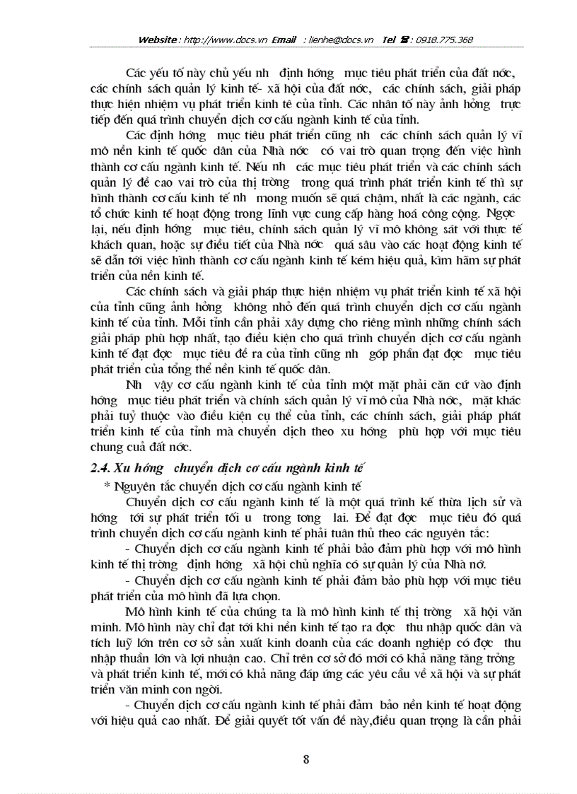 image for page Chuyển dịch cơ cấu ngành kinh tế tỉnh Thanh Hoá trong thời kỳ 1996 đến 2002