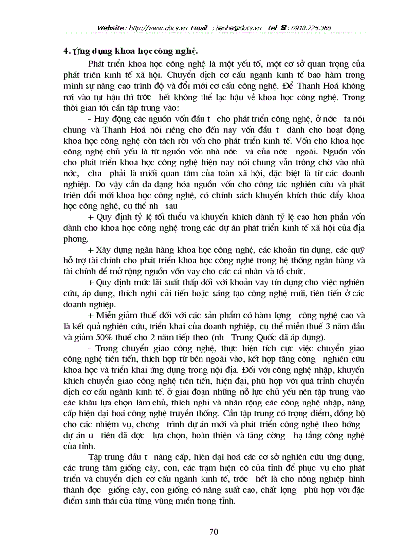 image for page Chuyển dịch cơ cấu ngành kinh tế tỉnh Thanh Hoá trong thời kỳ 1996 đến 2002