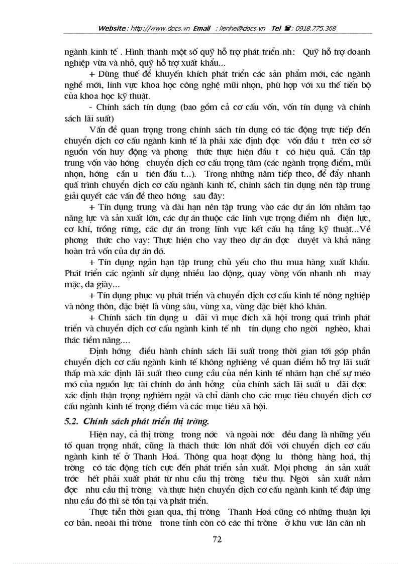 image for page Chuyển dịch cơ cấu ngành kinh tế tỉnh Thanh Hoá trong thời kỳ 1996 đến 2002