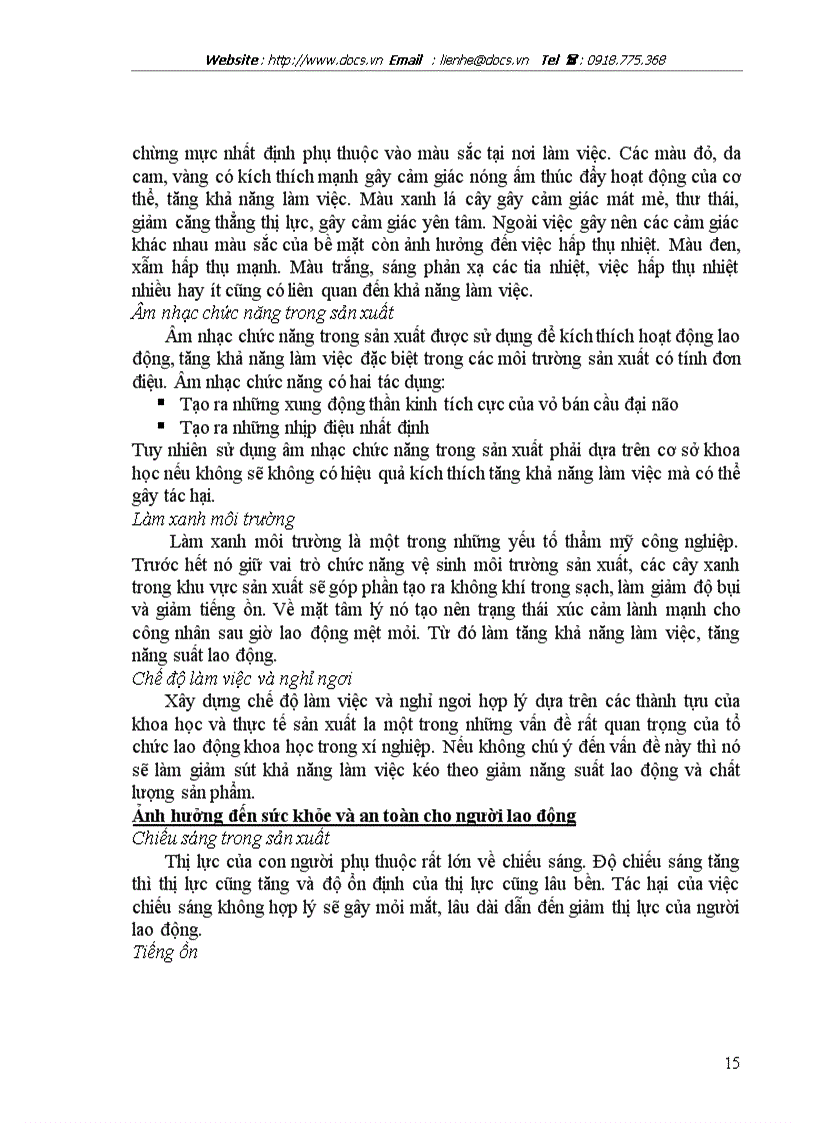 image for page Cải thiện ĐKLĐ là nhân tố để tăng năng suất lao động tăng khả năng làm việc và bảo đảm sức khỏe an toàn cho người lao động