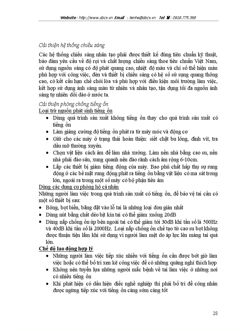image for page Cải thiện ĐKLĐ là nhân tố để tăng năng suất lao động tăng khả năng làm việc và bảo đảm sức khỏe an toàn cho người lao động