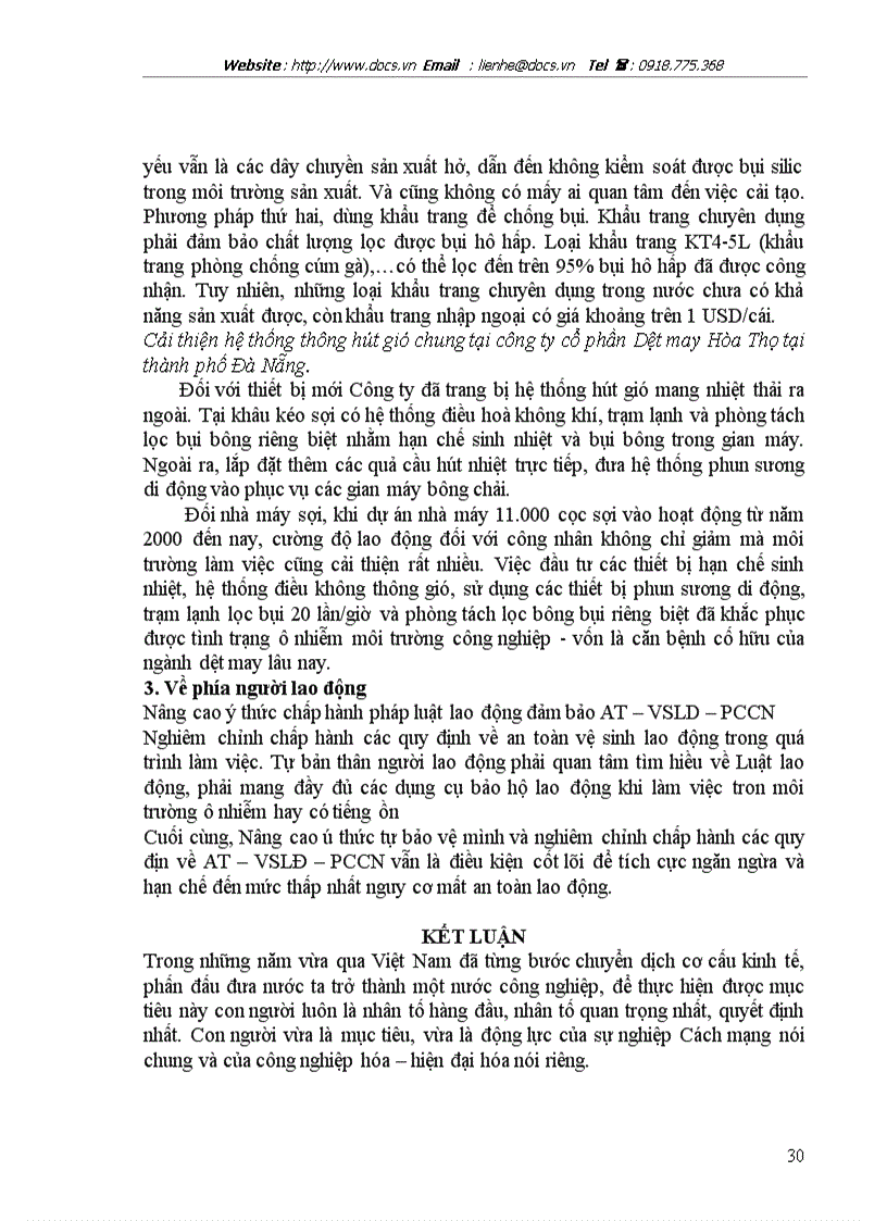 image for page Cải thiện ĐKLĐ là nhân tố để tăng năng suất lao động tăng khả năng làm việc và bảo đảm sức khỏe an toàn cho người lao động