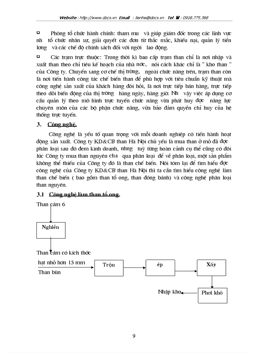 image for page Văn hoá chất lượng tại công ty kinh doanh và chế biến than hà nội