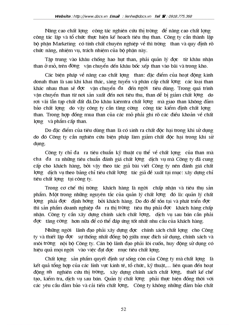 image for page Văn hoá chất lượng tại công ty kinh doanh và chế biến than hà nội