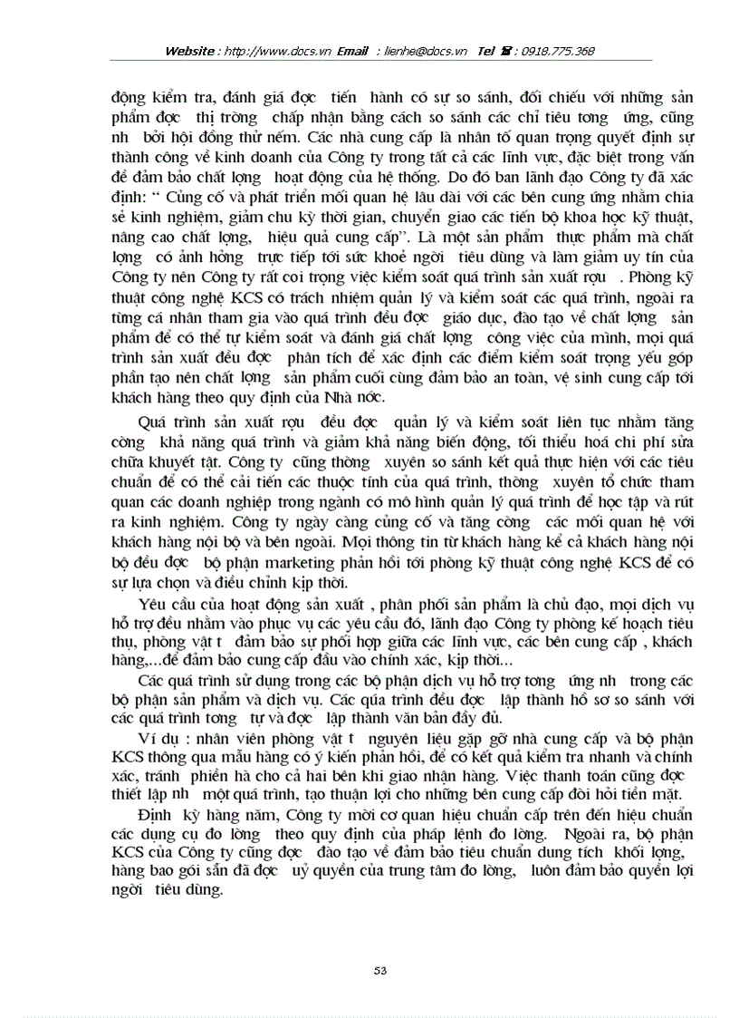 image for page Một số biện pháp nhằm nâng cao chất lượng sản phẩm ở Công ty rượu Hà Nội