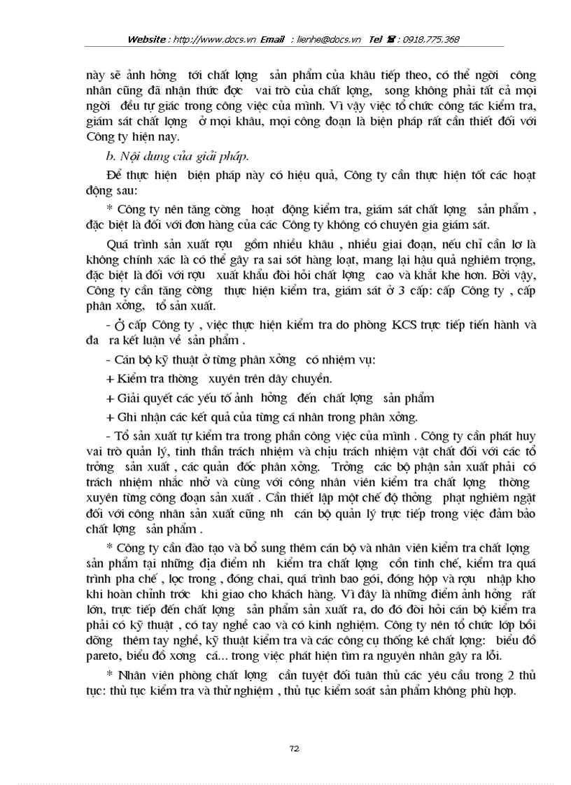 image for page Một số biện pháp nhằm nâng cao chất lượng sản phẩm ở Công ty rượu Hà Nội