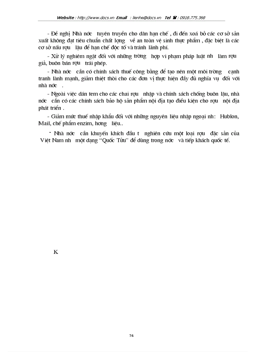 image for page Một số biện pháp nhằm nâng cao chất lượng sản phẩm ở Công ty rượu Hà Nội