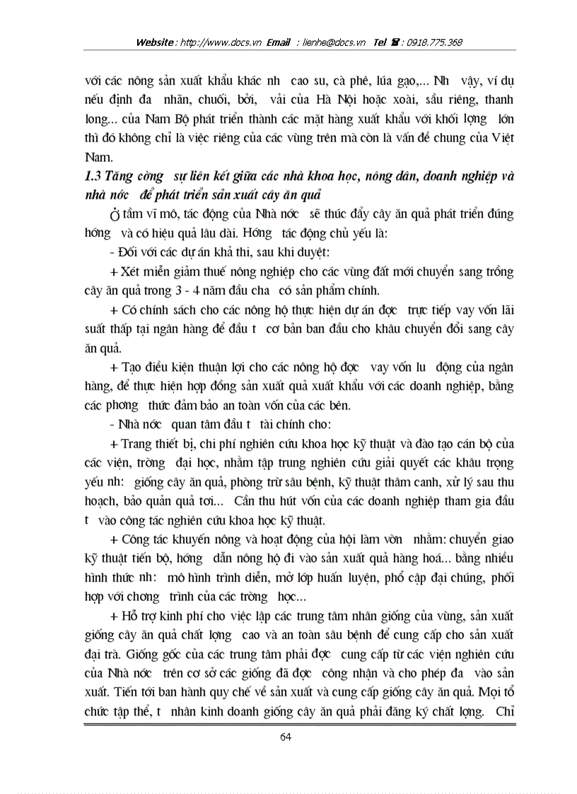image for page Thực trạng và giải pháp phát triển sản xuất cây ăn quả ở ngoại thành Hà nội